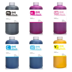 Tinta de tinte de 6 colores para impresora Epson, 1000ml, compatible con recargas de tinta