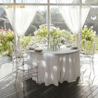 Chaise Phénix en résine cristalline pour mobilier de mariage, salle de banquet, salle à manger + chaises