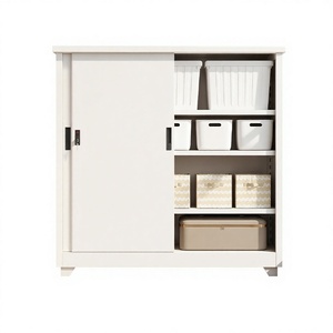 Armadio in Acciaio con Porte Scorrevoli per Camera da Letto e Balcone, Stile Lusso Leggero, Impermeabile e Resistente al Sole - Product Image 1