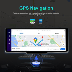 Écran de navigation portable Android Podofo 10,26 pouces, 8 cœurs, 4+64 Go, prise en charge du CarPlay sans fil, Android Auto, Netflix, YouTube, GPS, WIFI, OEM - Product Image 5