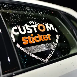 사용자 정의 스티커 제작자 고정 방수 애니메이션 자동차 창 재미있는 로고 다이 컷 PVC vinvl 자동차 문 레트로 비디오 게임 스티커