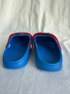 Ciabatte per bambini in PVC blu con suola antiscivolo da 15 mm, scarpe estive a infradito per ragazzi dai 4 ai 6 anni - Product Image 1