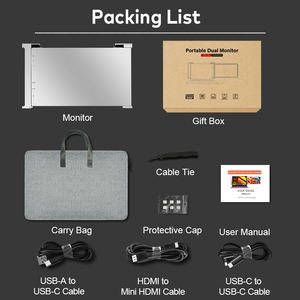 Moniteur portable 15,6 pouces avec port HDMI, grand écran d'extension pour ordinateur portable et téléphone mobile - Product Image 6