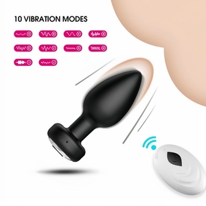 รีโมทคอนโทรลสั่น 10 ระดับ ปลั๊กเสียบก้น กันน้ำ เครื่องนวดต่อมลูกหมาก ของเล่นผู้ใหญ่ เครื่องสั่นสำหรับผู้หญิงและคู่รักเพศเดียวกัน - Product Image 2
