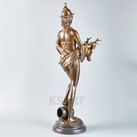 Sculpture d'art en bronze - Statue Diana Cerf, moulée à la main, couleur personnalisée, designs 100% sur mesure, décoration de jardin extérieur, impression par découpe.