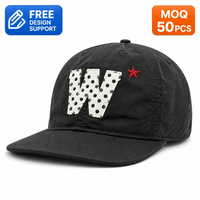 Casquette de baseball WEINI personnalisée avec logo, noire, séchage rapide, 6 panneaux, patch à pois, style rétro, casquettes de sport anti-UV, vente en gros