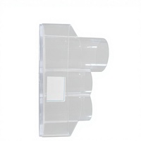 Support d'affichage mural en forme de U, moderne, en plastique poli de 3 mm d'épaisseur, personnalisé, facile à assembler, 1 étagère, léger, 1 kg