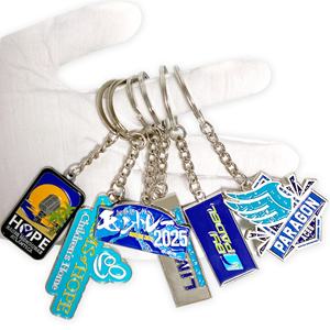 Porte-clés personnalisé créatif en alliage de zinc et fer, émail souple et dur, artisanat métallique, pendentif tendance - Product Image 5