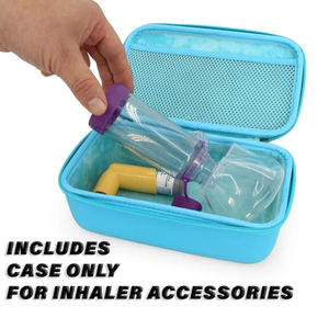 Sac de rangement portable en PU imperméable pour accessoires de dispositifs médicaux, inhalateur manuel, nébuliseur, étui de transport - Product Image 2