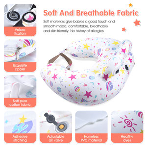 Almohada de <span class=keywords><strong>lactancia</strong></span> inflable de viaje para almohada de <span class=keywords><strong>lactancia</strong></span> para soporte de bebé, almohada de alimentación de cubierta pura extraíble - Product Image 2