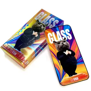 Nhà Máy giá bán buôn Tempered Glass bảo vệ màn hình Mr.Cat + Chống tĩnh/ESD chống bụi bảo vệ phim cho tất cả các điện thoại thông minh