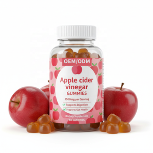 Permen Kunyah Cuka Apel 1500mg Per Sajian - Mendukung Pencernaan, Kesehatan Usus, Meningkatkan Imunitas - Suplemen Diet Dewasa 60 Permen Kunyah - Product Image 1