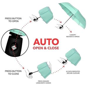 Paraguas Automático de Tres Pliegues, Portátil, de Viaje, Personalizado, Plegable y Compacto - Product Image 5
