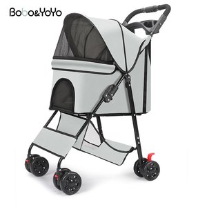 <span class=keywords><strong>Carrito</strong></span> <span class=keywords><strong>de</strong></span> Paseo para Mascotas, Ligero, <span class=keywords><strong>de</strong></span> Doble Capa, Portátil, <span class=keywords><strong>de</strong></span> Lujo, Plegable, para Perros y Gatos - Product Image 1