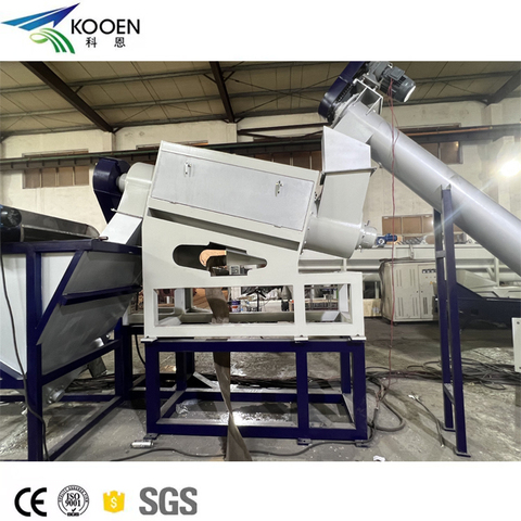 Kooen Waste Plastic pp Pe Agriculture Film for Washing and Drying Line Machine