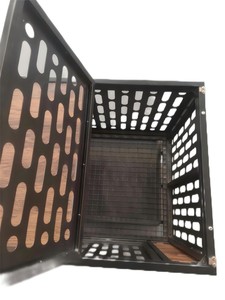 中国制造优质不锈钢宠物笼可锁小型实用宠物载体家用 - Product Image 4