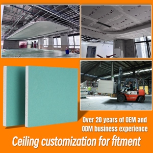 Bán buôn tiêu chuẩn Châu Âu sợi thủy tinh vách thạch cao Dễ dàng cài đặt cạnh thạch cao Nhà thờ trang trí trần giả tấm thạch cao - Product Image 5