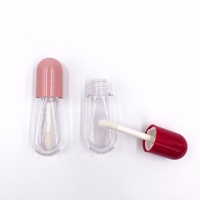Tube vide compressible en PP de 8 ml pour rouge à lèvres avec capuchon en aluminium et pulvérisateur à pompe, logo personnalisé sérigraphié
