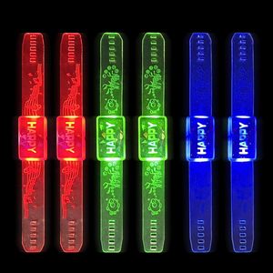 สายรัดข้อมือเรืองแสง LED สำหรับงานปาร์ตี้และกำไลเรืองแสงสำหรับเด็ก ของเล่นไฟกลางคืนสำหรับงานเต้นรำในบาร์และคอนเสิร์ต - Product Image 3