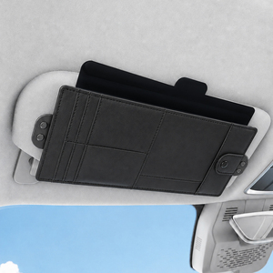 Pare-soleil <span class=keywords><strong>automobile</strong></span> premium Amazon le plus vendu avec organisateur de cartes intégré, protection anti-éblouissement étendue - Product Image 5