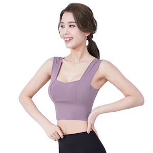 Gros Femmes Soutien-Gorge De <span class=keywords><strong>Yoga</strong></span> <span class=keywords><strong>Doux</strong></span> En Nylon GYM 3XL Soutien-Gorge De Sport Logo Personnalisé - Product Image 1