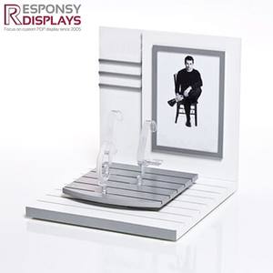 Espositore da banco in acrilico nero orologio di lusso serie vetrina organizzatore per negozi di gioielli al dettaglio espositivi Boutique - Product Image 4
