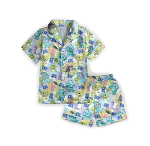 Custom Bamboo Pajamas Family Short Sleeves Collar Pajamas Set <strong>Halloween</strong> Bamboo <strong>Pyjamas</strong> Women - Product Image 4
