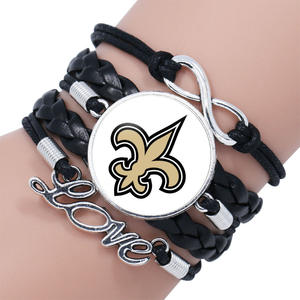 Bracelets NFL en cuir PU personnalisés avec logo privé, design sur mesure, 32 équipes de football américaines, vente en gros - Product Image 6