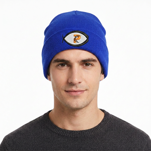 Custom Knit Cuffed 100% Acrylic Slouchy Beanie Image Style Unisex Adult Size Street Wear Private Woven Label Logo <b>Prime</b> Bags - Product Image 4