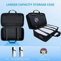 Nouveau sac dur croisé diagonal multifonctionnel pour console de jeu pour PS5 Pro/sac de rangement EVA à fermeture éclair mince
