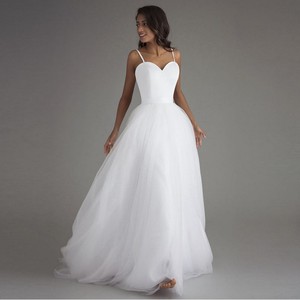2024 African Korean Women Plus Size <b>Spaghetti</b> <b>Strap</b> Vestidos De Novia Simple Elegant Bridal Gown Wedding Dress - Product Image 3