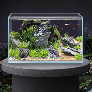 <span class=keywords><strong>Aquarium</strong></span> en verre à faible teneur en fer cristal clair ultra blanc personnalisable solide de grande taille pour décorations d'hôtel eau salée plate - Product Image 5