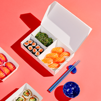 Boîte à repas jetable écologique pour la restauration rapide, anti-fuite, pour emporter, pour restaurant