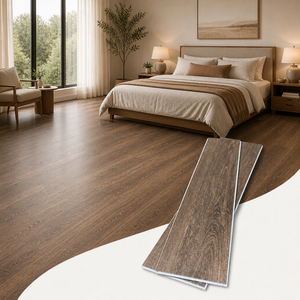 Revêtement de sol SPC ignifuge de qualité commerciale, antidérapant, avec isolation acoustique en <span class=keywords><strong>mousse</strong></span> IXPE, carrelage vinyle de luxe pour hôtel, bureau et intérieur - Product Image 1