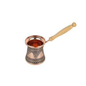 Cafetera Turca Artesanal de Cobre con Asa de Latón y Diseño de Uvas, Ibrik Cezve <span class=keywords><strong>para</strong></span> Café Turco, Griego y Árabe Auténtico - Product Image 5