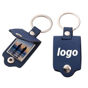 Funda Multifuncional de Cuero para Llaves con Adorno Colgante para Fotos, Artículo Promocional Personalizado DIY - Product Image 1
