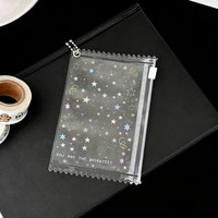 Sac à fermeture éclair en PVC anti-humidité avec impression de bordure de manga personnalisée, chaîne de suspension, badge anime, marchandise personnalisable en taille et couleur