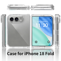 Coque de téléphone 2 en 1 anti-rayures de 2 mm pour iPhone Fold, coque arrière antichoc en PC TPU pour iPhone Duo
