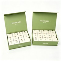 Boîte d'emballage en papier vide en gros, boîte cadeau magnétique recyclable, logo personnalisé, boîte calendrier de l'Avent de Noël