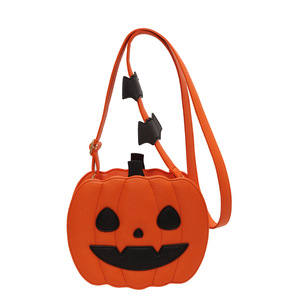 Bolsa Transversal Feminina de Ombro Estilo Abóbora de Halloween 2026 Nova Chique Estilo Ocidental em PU com Fecho de Zíper - Product Image 1