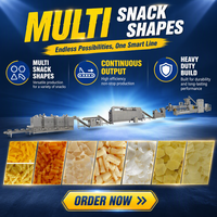 Machine de fabrication de snacks en granulés de formes variées, ligne de production de papad croustillant 3D