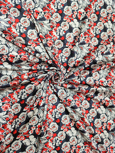 ผ้าซาตินโพลีเอสเตอร์พิมพ์ลายหลากสี 100% เนื้อเนียนนุ่มเงางาม สำหรับงานเย็บปักถักร้อย DIY งานแต่งงาน ตกแต่งชุดเดรส - Product Image 2