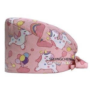 Bonnets de travail pour femmes avec trou pour queue de cheval - Doublure absorbante de la transpiration, bonnets de soins infirmiers confortables pour les professionnels de la santé - Product Image 2