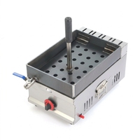 Gril à poulet au gaz robuste en acier inoxydable, machine de cuisson commerciale à pression simple pour la restauration