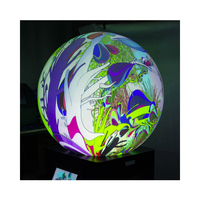 Écran de projection de système tactile interactif sans couture de 1000mm de diamètre Écran de sphère interactive