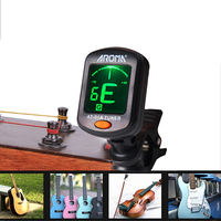 Arôme AT-01A Guitare Accordeur À Pince Numérique Accordeur Électronique Acoustique avec L'affichage D'affichage À CRISTAUX LIQUIDES Accordeur pour Guitare, Basse, Violon, Ukulélé