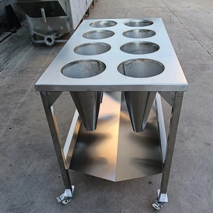8 Cônes d'abattage de poulets en acier inoxydable 201, <span class=keywords><strong>Table</strong></span> de purge et d'abattage de volailles - Product Image 3
