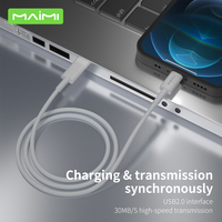 Câble USB-C vers USB-C de charge rapide PD 65W en gros, câble de données TPE 1m Type C 3A pour téléphones mobiles