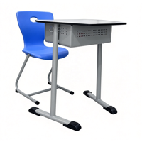 Table et chaise d'étude pour collégiens, ensemble scolaire pour salle de classe, table individuelle pour l'apprentissage, l'écriture et la lecture