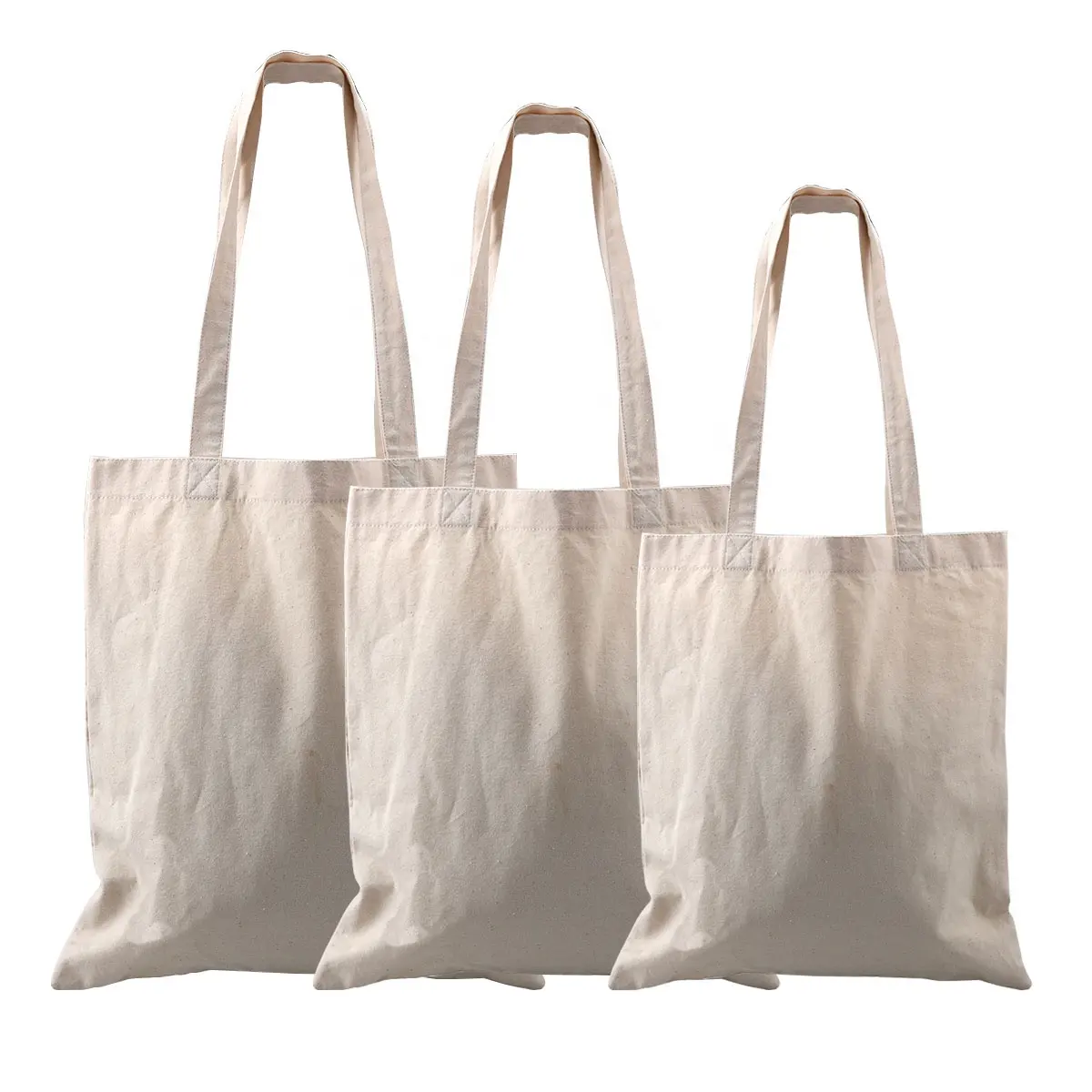 Custom Design Reusable Cotton Canvas Beach Bag For Women Canvas Tote Shopping Cloth Handle Dust Cotton Bags